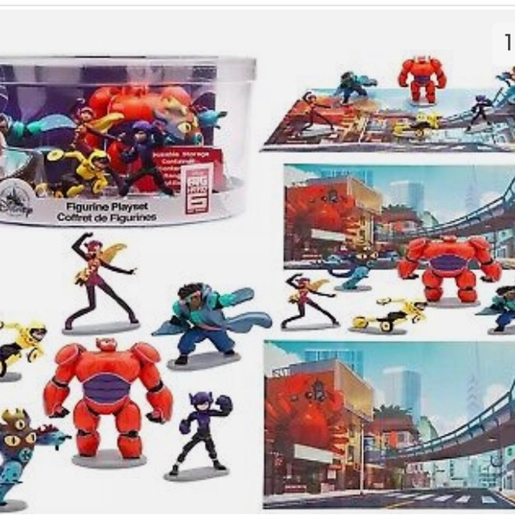 Disney Toys Big Hero 6 Figure Six Figures Play Set Ages 3 Toy